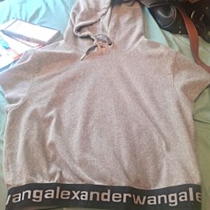 Alexander wang corduroy cropped Hoodie